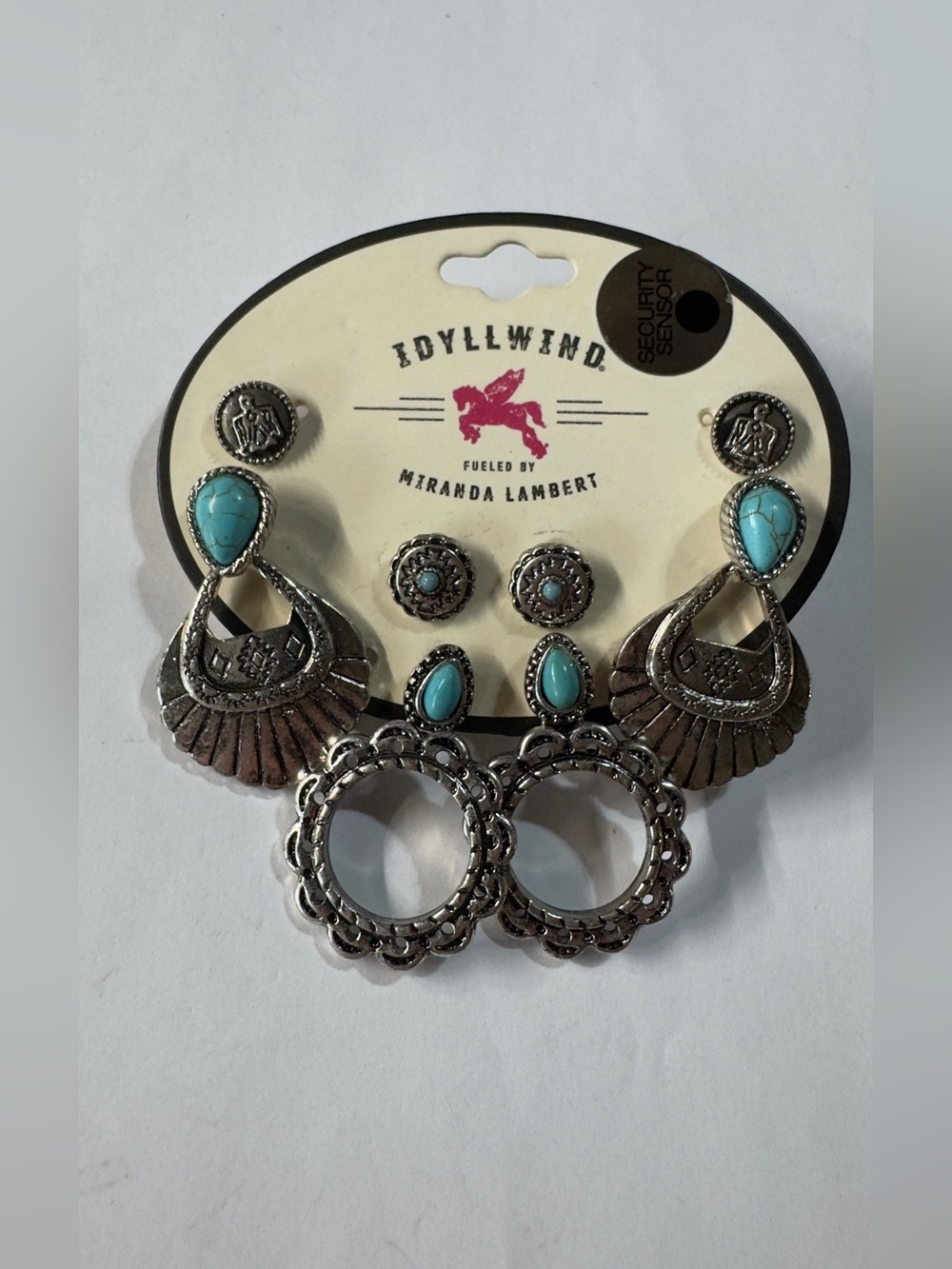 Idyllwind Silver & Turquoise Western-Inspired Earring Set